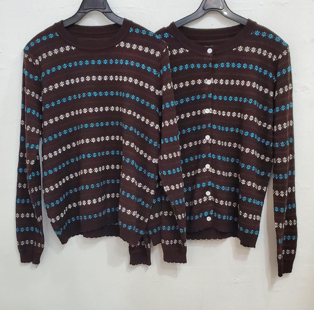 눈꽃스티치라운드니트가디건