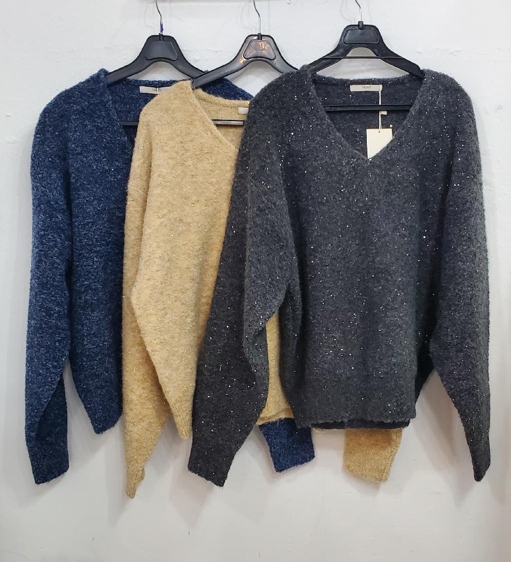 스팽글브이풀오버