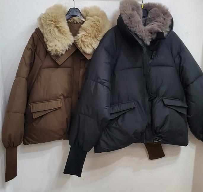 페이크퍼떡볶이패딩(멜론솜)