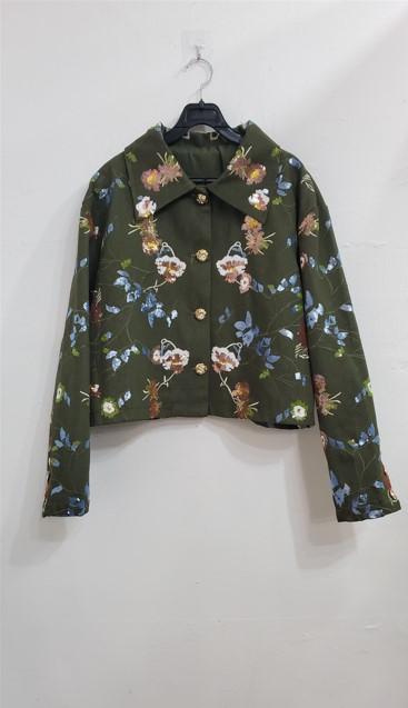 명품스탈꽃비즈자켓(그린)