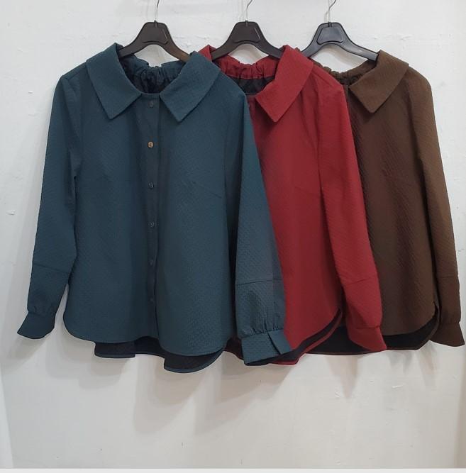 목선주름브라우스