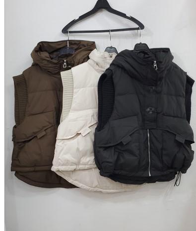 떡볶이시보리단추오리털패딩조끼