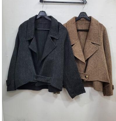 헤링본숏카라자켓