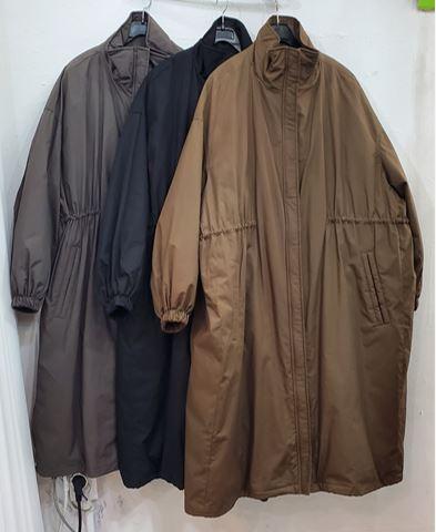 구스다운허리스트링코트겸롱패딩