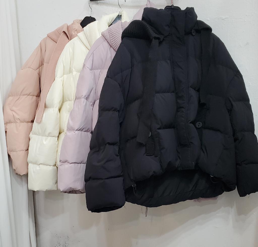 니트모자덕다운패딩