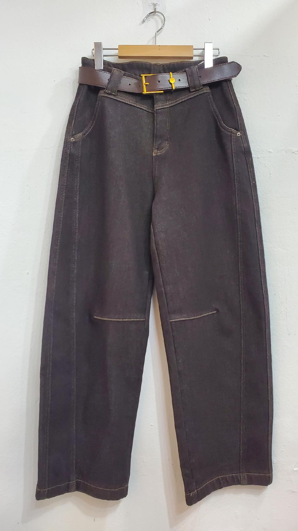 사선속밍크벨트바지(벨트포함)