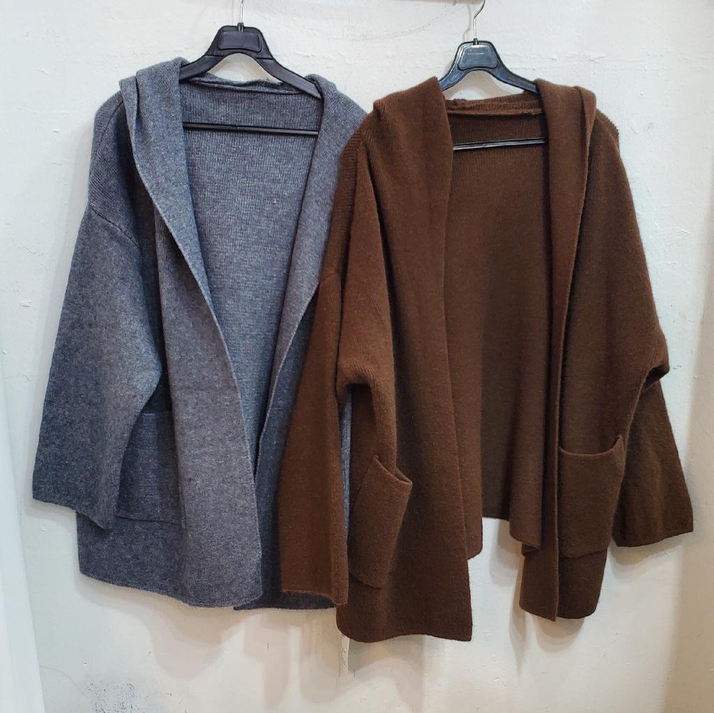 후드니트하프오픈니트가디건