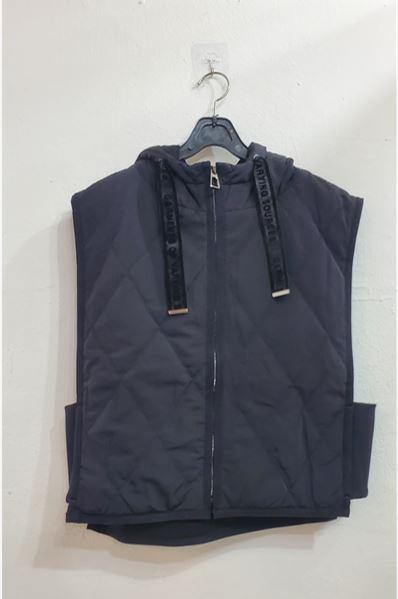 브랜드퀼팅기모후드조끼