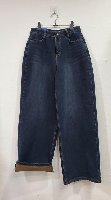 기모뒤패치포켓배기청바지