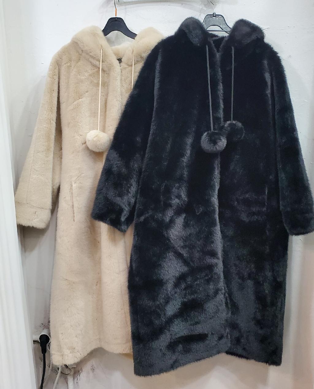 롱밍크후드자켓