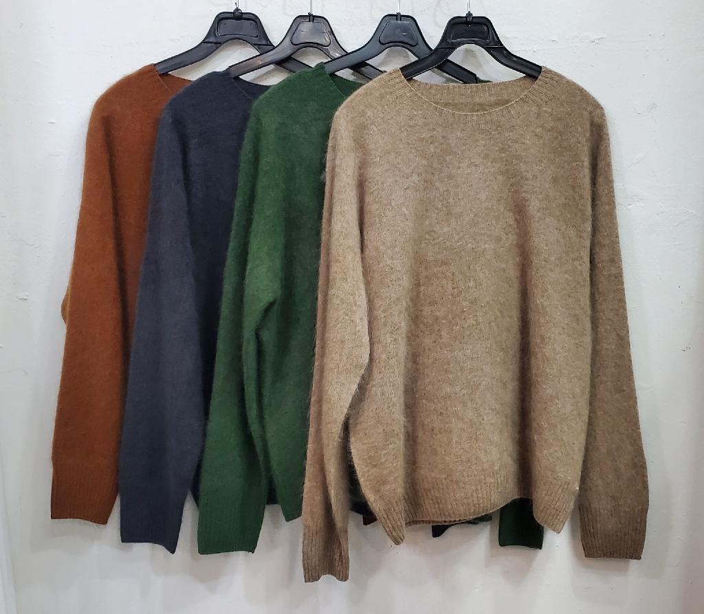 라쿤홀가먼트라운드니트