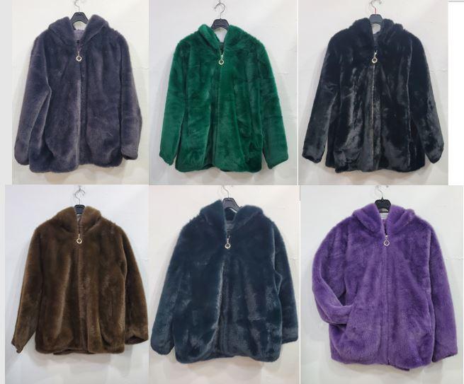 물방울모양밍크후드자켓(모자한겹)