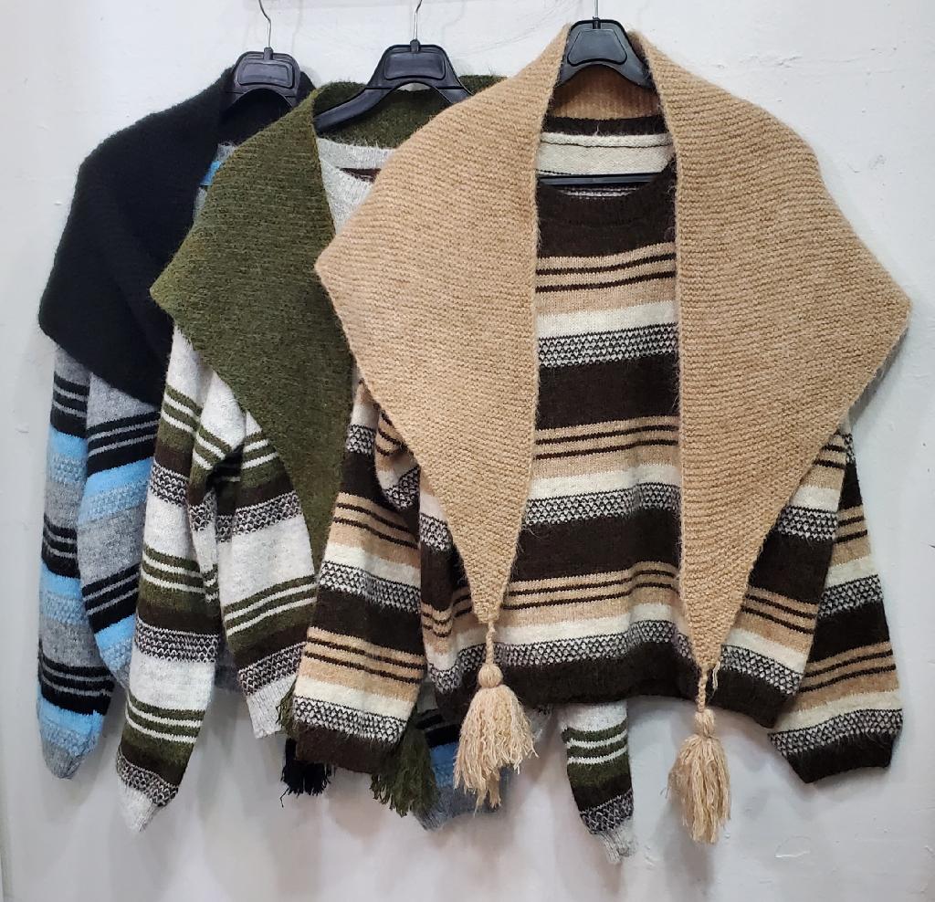 삼각숄단가라니트세트