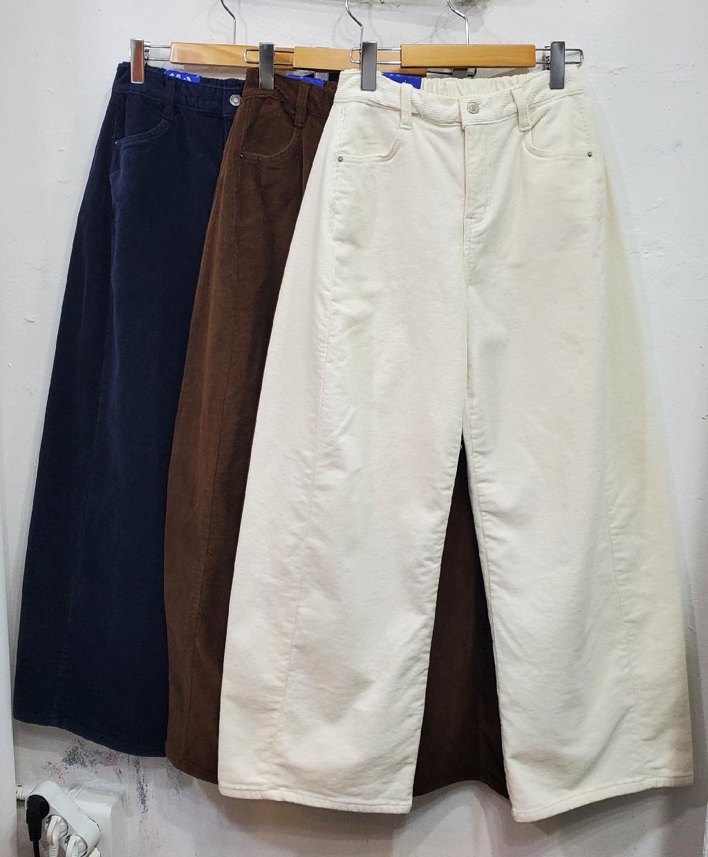 (구척장신)앞뒤옆선골덴바지