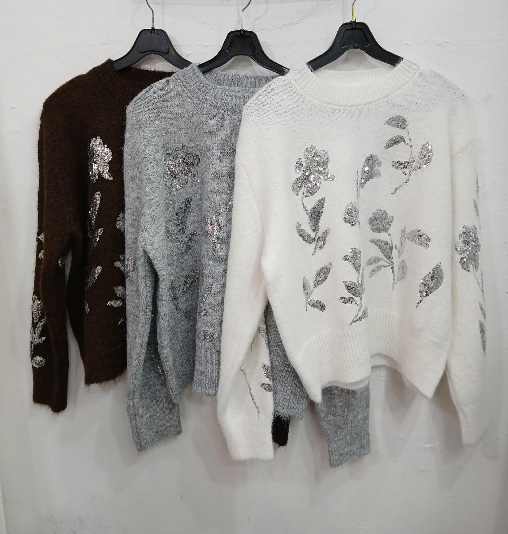 199꽃스팽글라운드니트