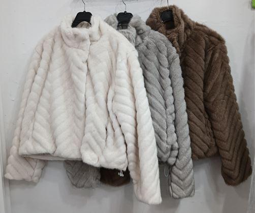 쉐브론밍크자켓