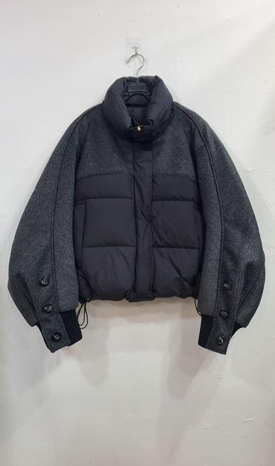 모직배색오리털패딩