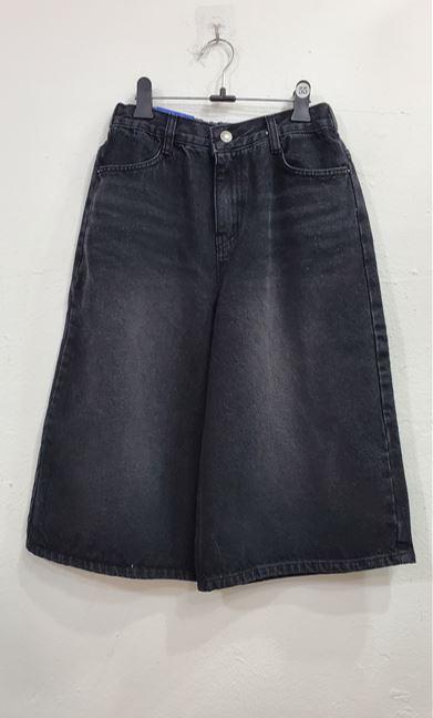 기모버뮤다6부블랙진