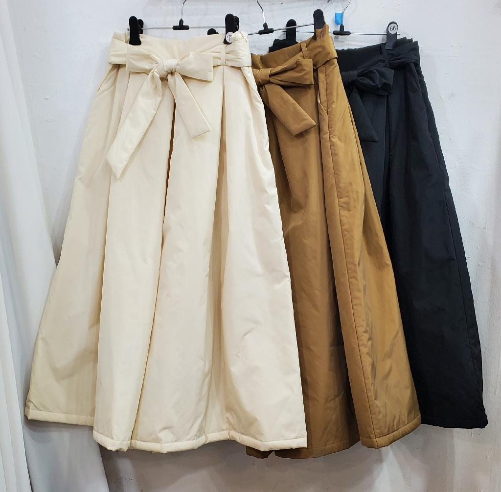 2온스리본허리벨트치마바지