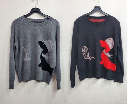 펄도그긴팔니트