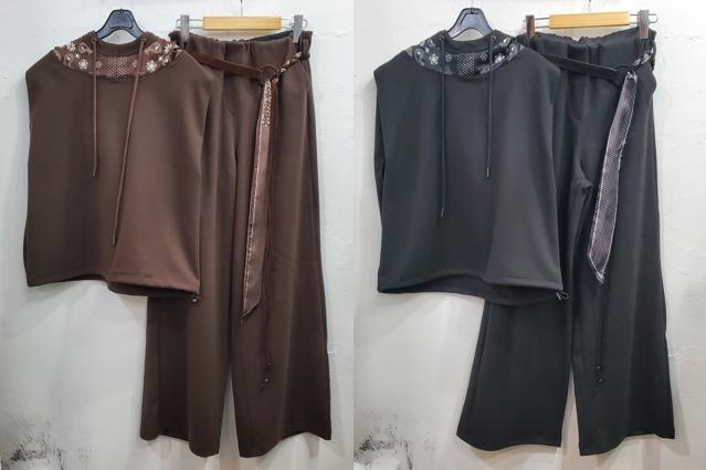 스카프후드조끼