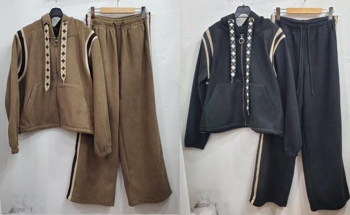 기모다이아후드골덴지퍼자켓