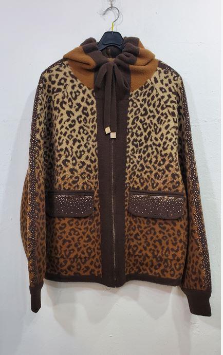 어깨비즈호피후드집업자켓