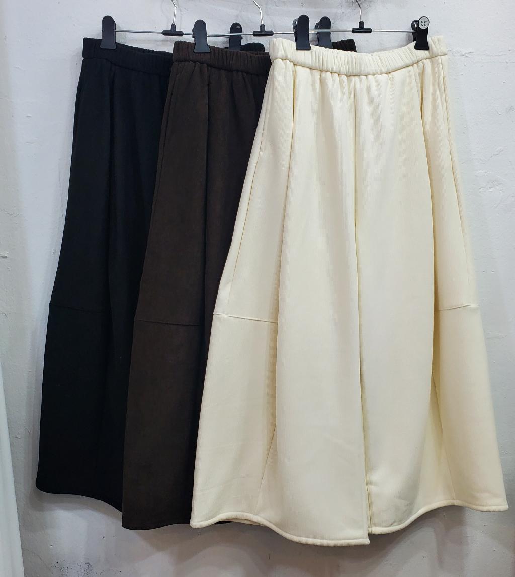 기모골덴절개통바지