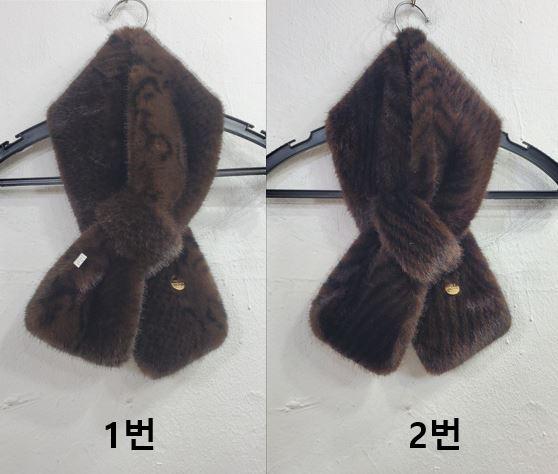 찡호피무늬밍크목도리
