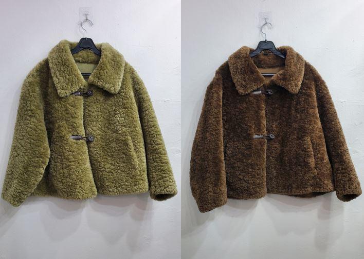 깎은양털카라자켓코트