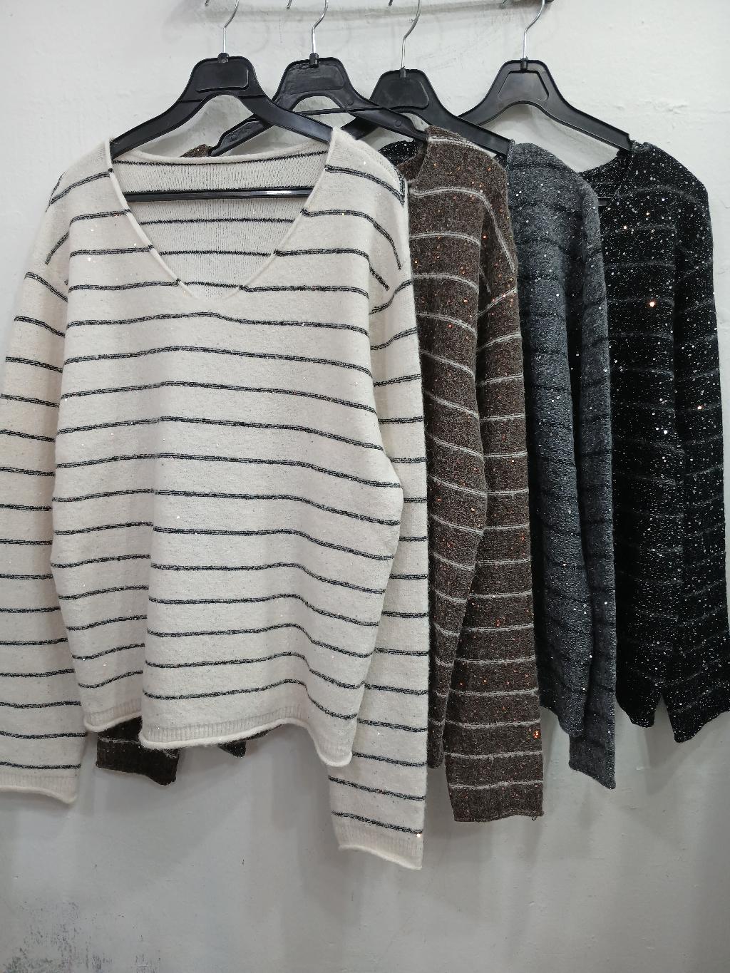 브이넥단가라니트티