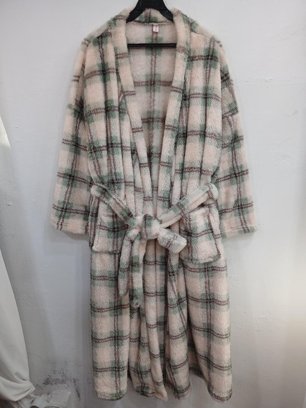 클리어체크수면로브가디건(남녀공용)