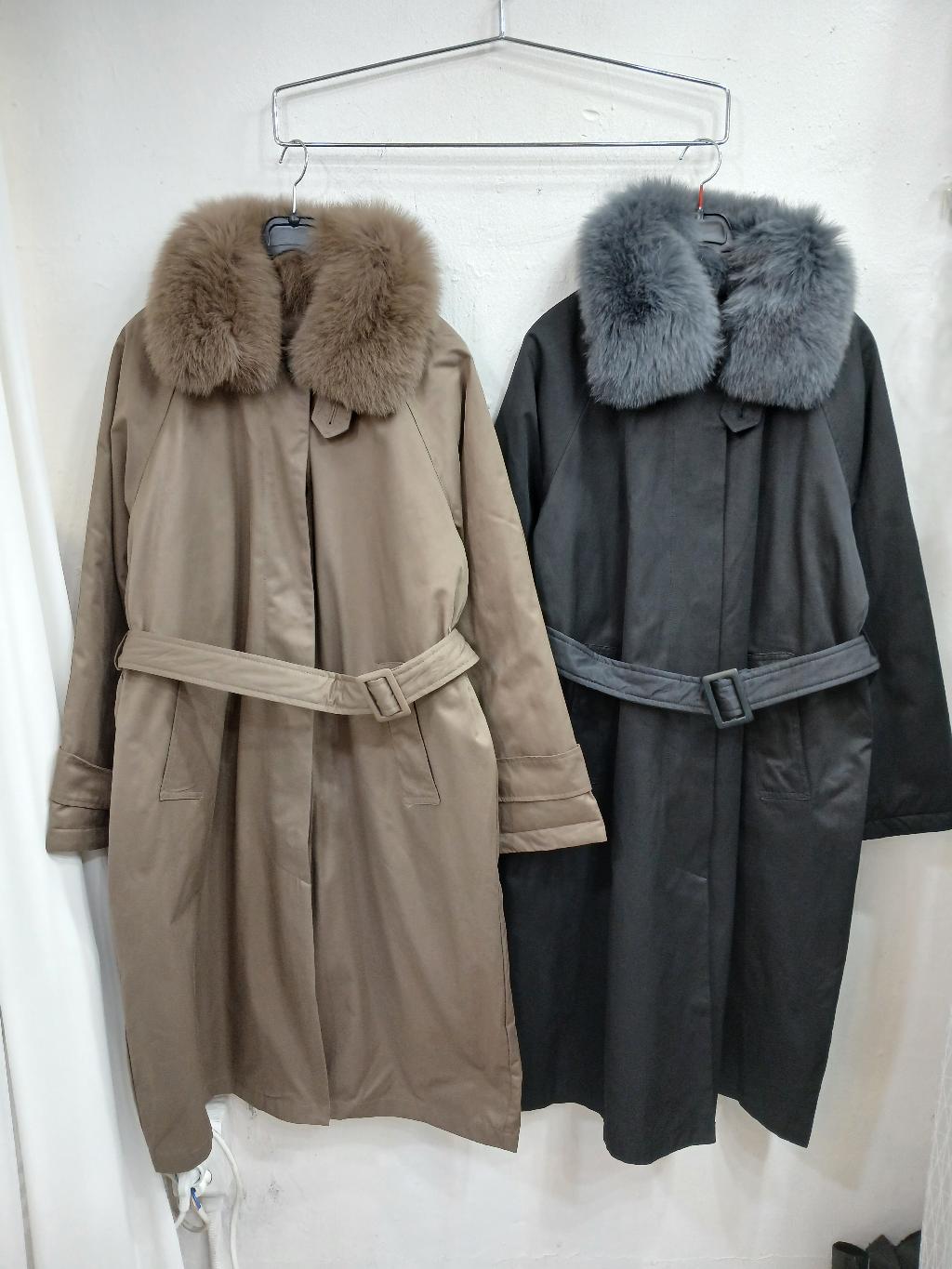 라쿤바바리오리털패딩코트