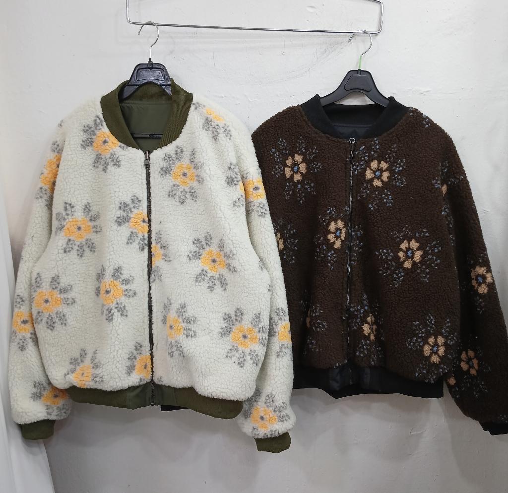 양면플라워뽀글이점퍼