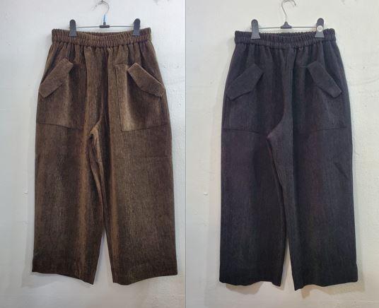 벨벳트윌포켓포인트배기바지