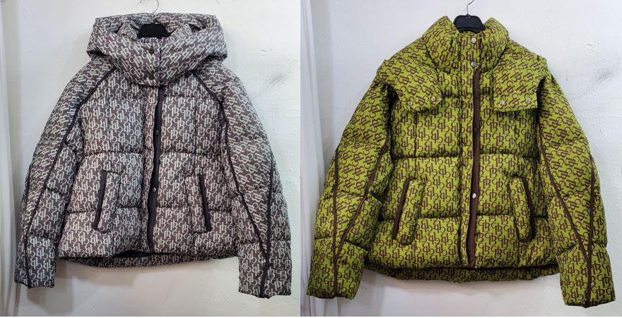 이니셜후드패딩