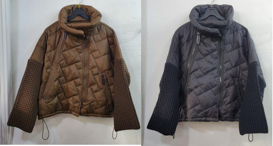 소매니트짜임터들패딩A