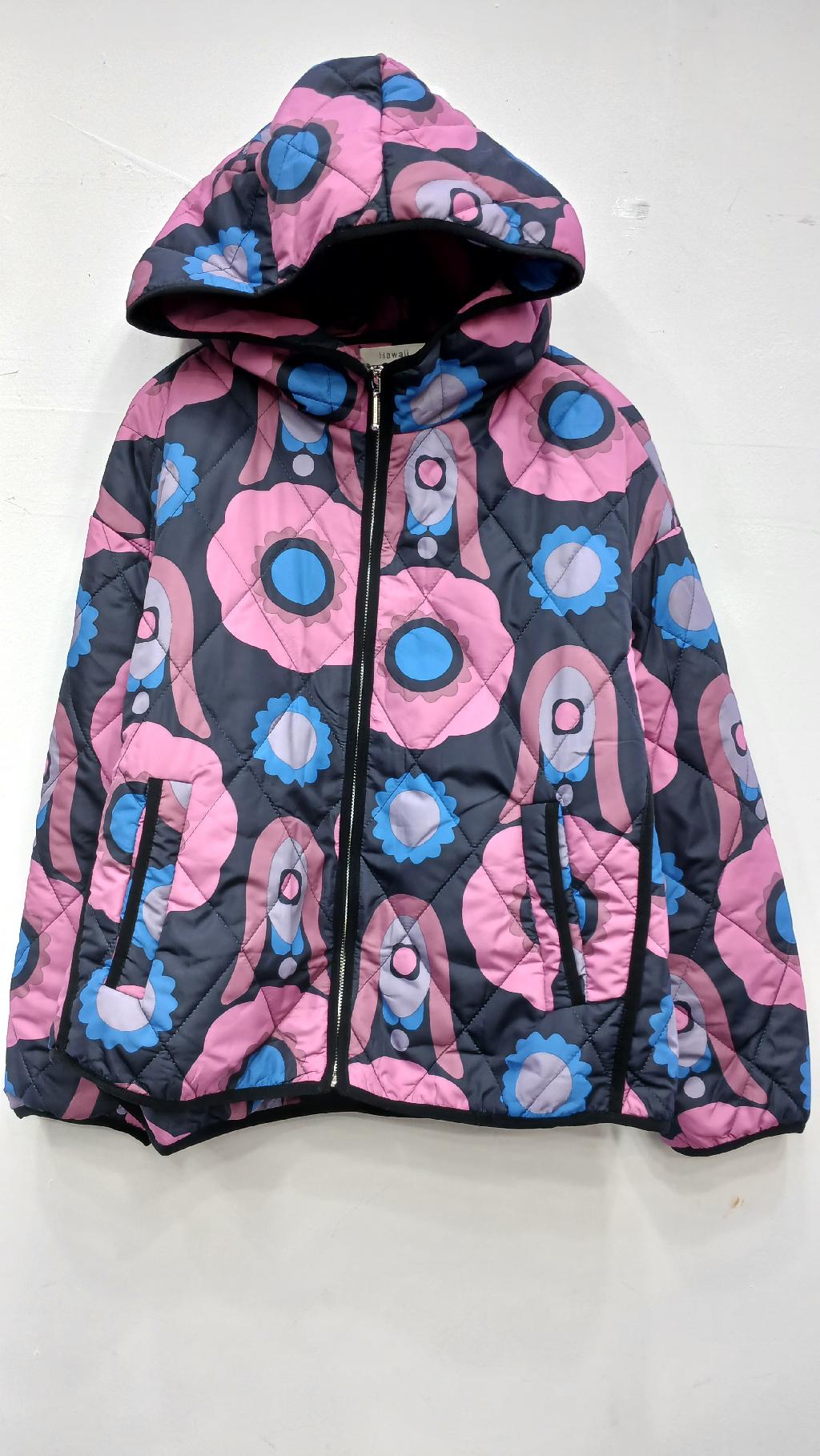 컬러플플라워패딩자켓