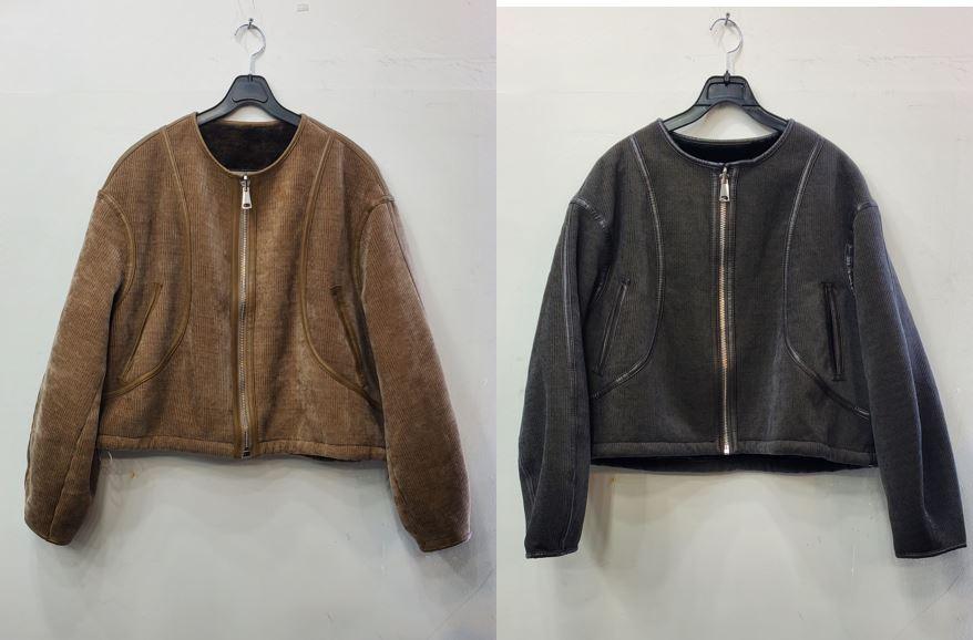 골덴속밍크지퍼자켓