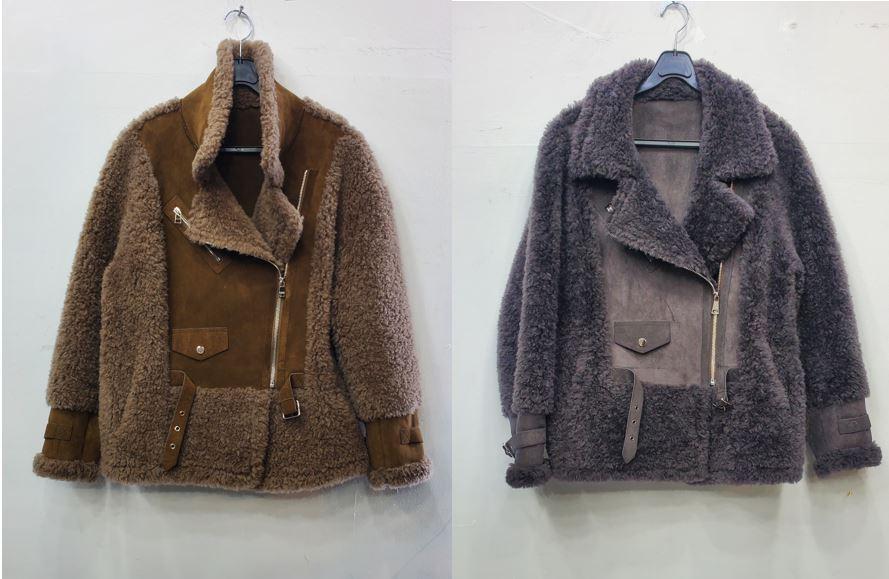 뽀글이무스탕지퍼자켓