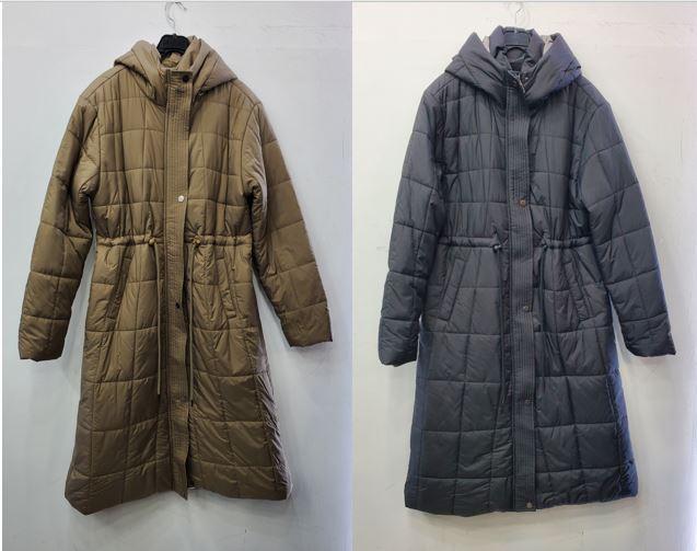 허리스트링후드롱사각패딩