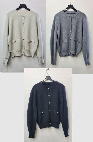 글리터은장단추가디건