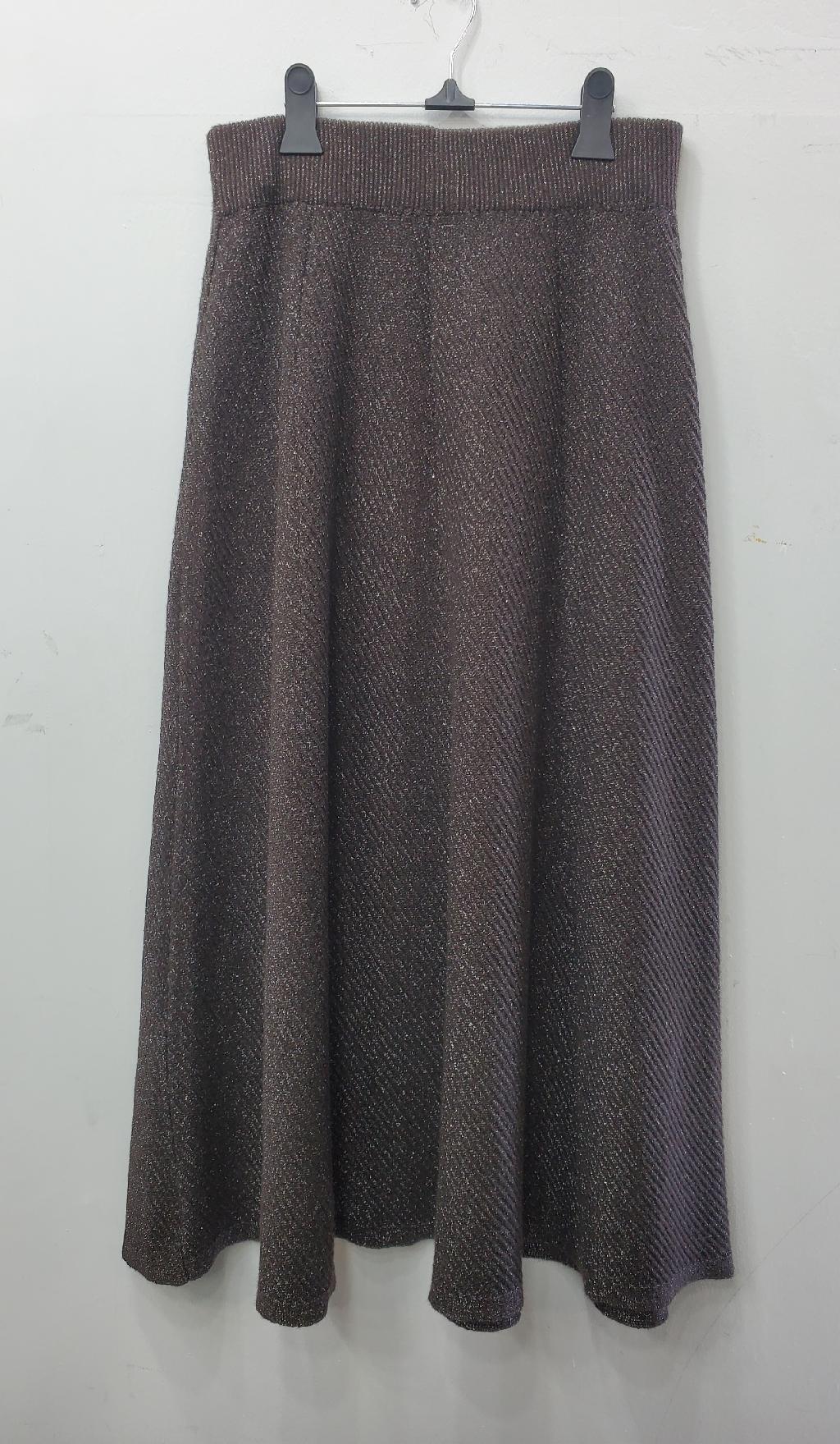 메탈니트골지스커트