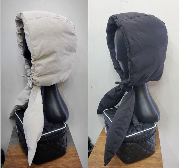 오리털패딩모자