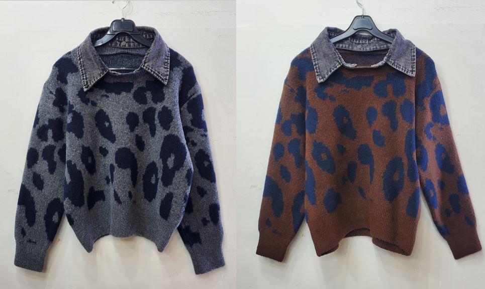 호피니트(탈부착흑청카라)