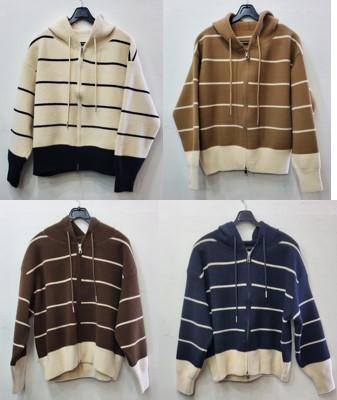 단가라배색후드점퍼