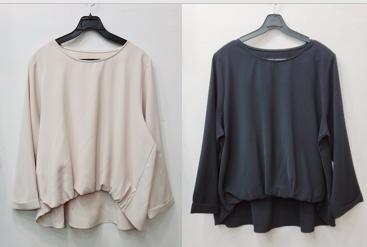 앞밴딩셔링블라우스