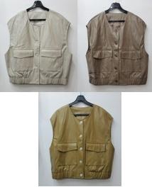 투포켓라운드레자조끼