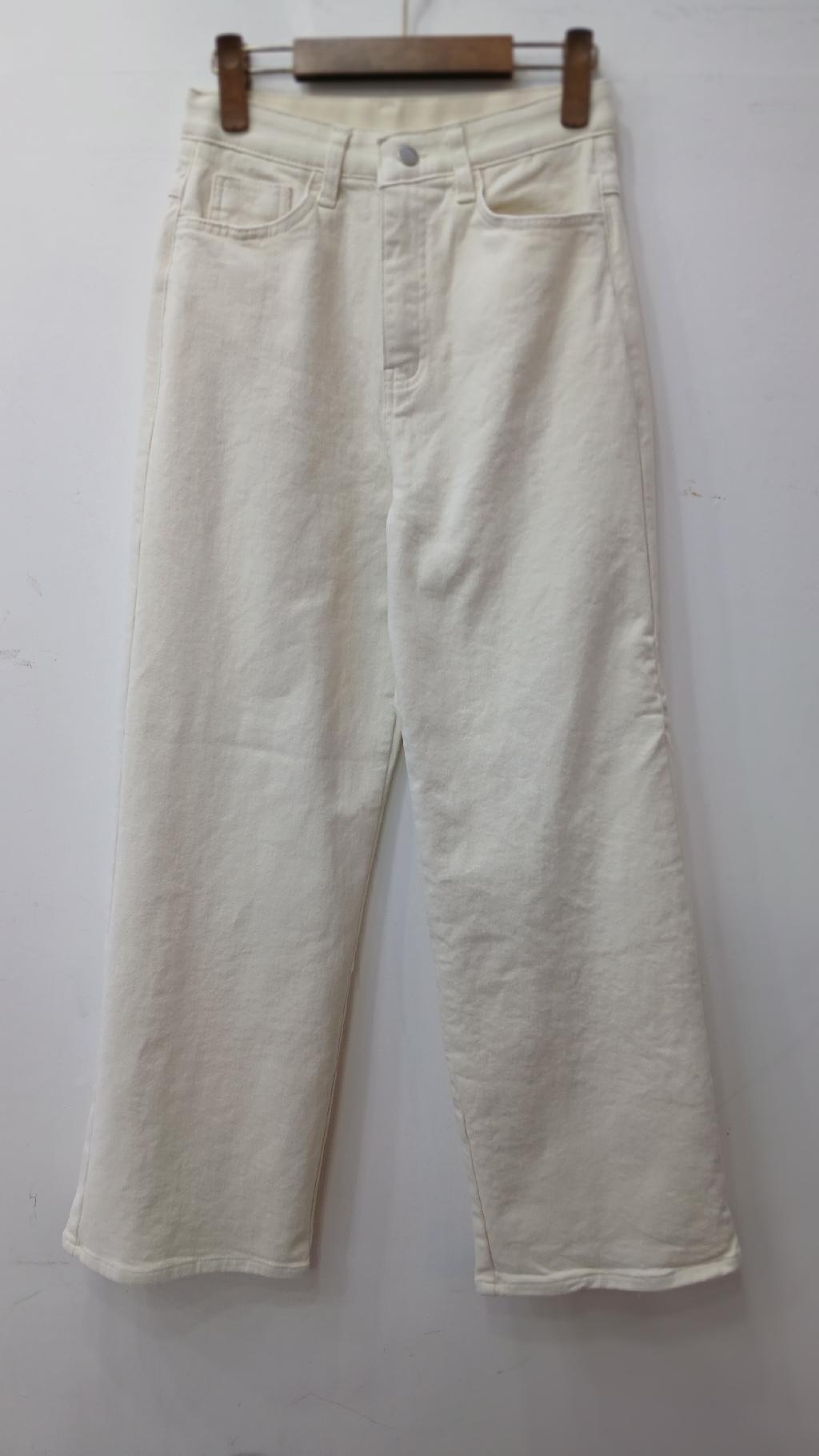 베이직기모인밴딩일자바지