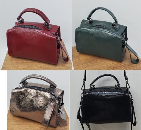 3009호일코팅소가죽가방(중자)22X14X10